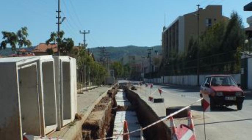 Muğla'da Kanalizasyon Çalışmaları Devam Ediyor