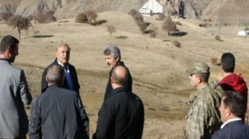 Vali &Uuml;nl&uuml;er Kop Dağı Kayak Merkezinde İncelemelerde Bulundu