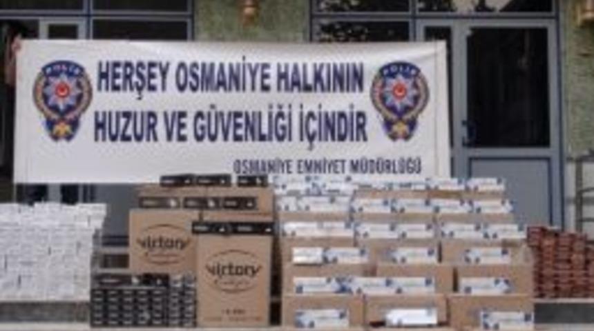 Osmaniye&rsquo;de Ka&ccedil;ak Sigara Operasyonu
