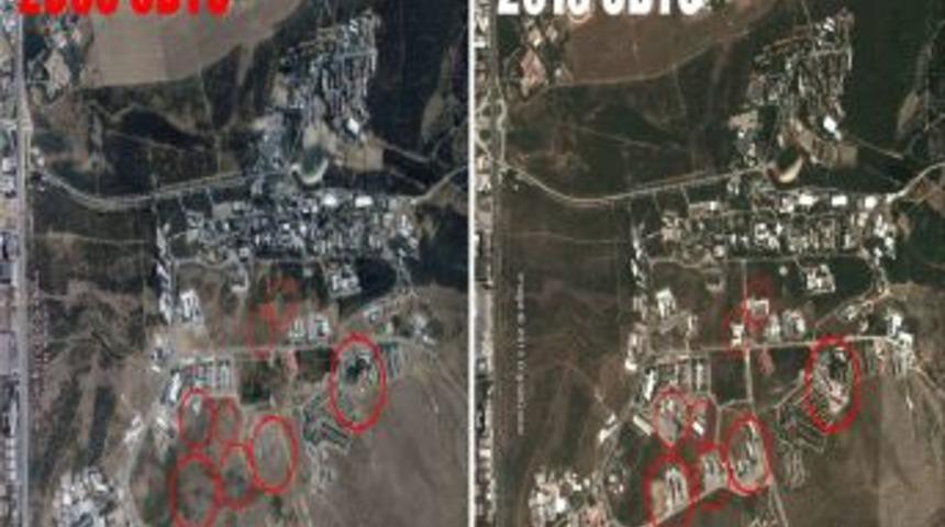 G&ouml;k&ccedil;ek: ODT&Uuml;&rsquo;de Son On Yılda Ağa&ccedil;lar Kesilip, Yerine Ka&ccedil;ak Bina Yapıldı