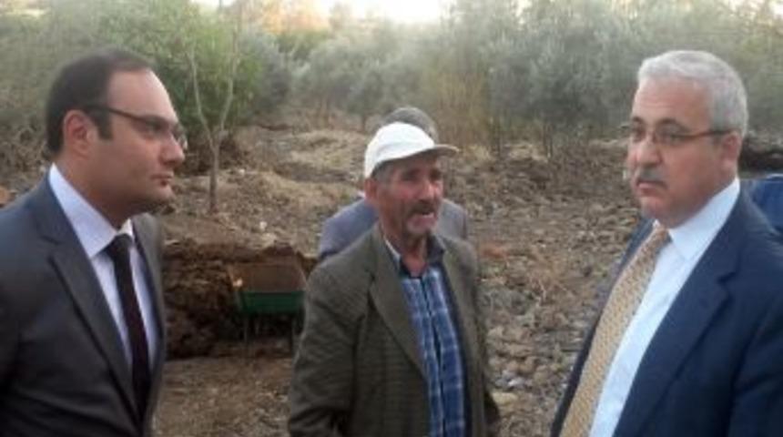 Vali G&uuml;ven&ccedil;er Hortum Vuran K&ouml;ylerde Incelemelerde Bulundu