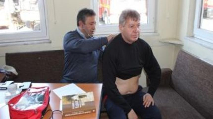 Kdz. Ereğli'de İtfaiye Personeli Sağlık Kontrol&uuml;nden Ge&ccedil;irildi