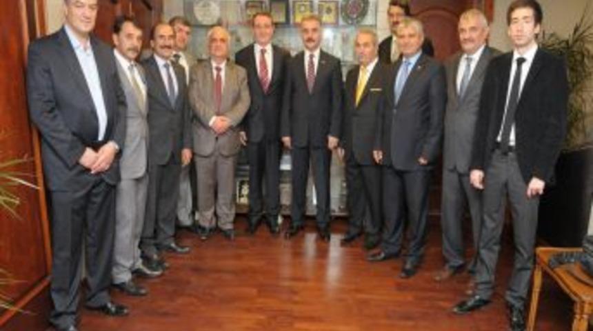 MHP Genel Sekreteri B&uuml;y&uuml;kataman, STSO Başkanı'nı Ziyaret Etti