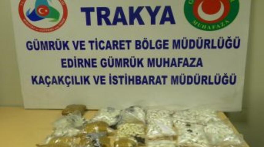 Kapıkule&rsquo;de 12 Kilo 874 Gram Kokain Ele Ge&ccedil;irildi