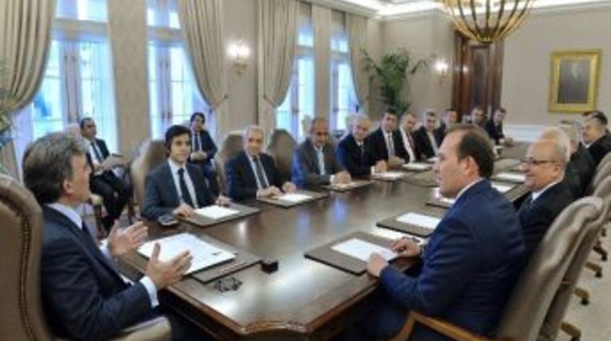 Eto Başkanı Karacan, Cumhurbaşkanı G&uuml;l Ve Bakan Yazıcı İle G&ouml;r&uuml;şt&uuml;