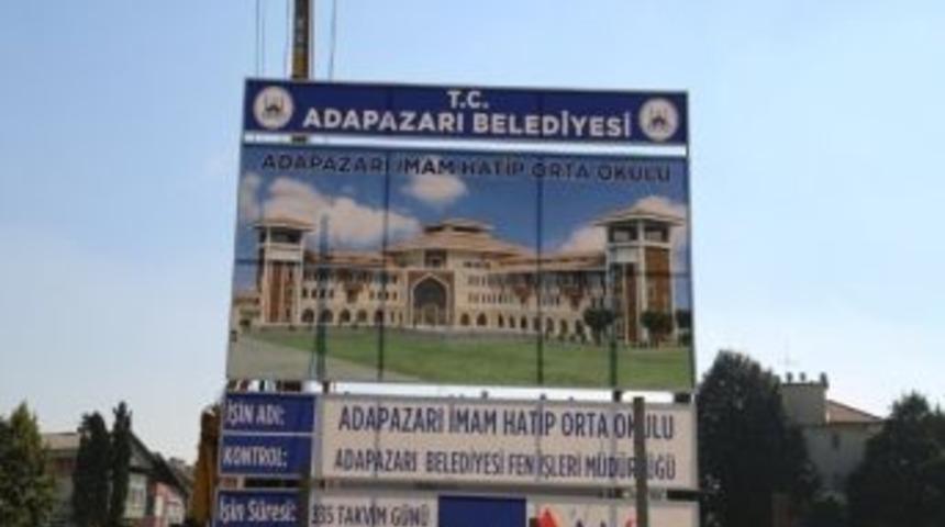Vali B&uuml;y&uuml;k Adapazarı İmam Hatip Ortaokulu İnşaatında İncelemelerde Bulundu