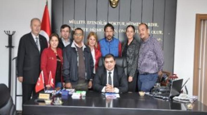 &Ccedil;orlu Medya Mensupları Derneği&rsquo;nden Ergene Kaymakam Fatih Kızıltoprak&rsquo;a Ziyaret