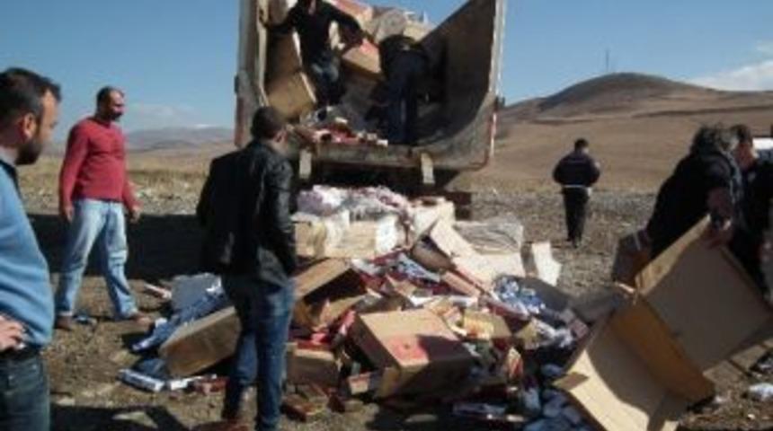 Varto&rsquo;da Ka&ccedil;ak Sigara İmha Edildi