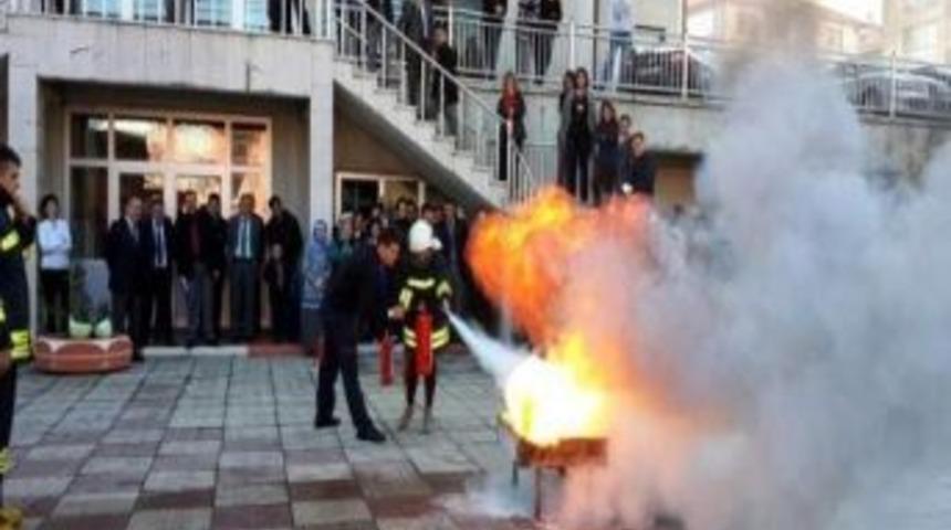 İl Özel İdaresi'nde Yangın Eğitimi