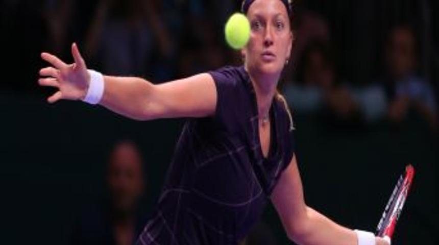 Alman Angelique Kerber'i 2-1 Yenen &Ccedil;ek Petra Kvitova Ilk 4'e Kaldı