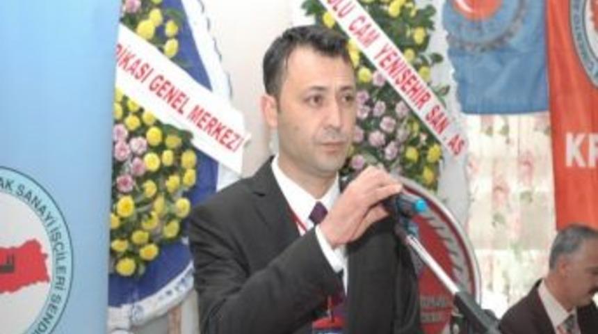 Kristal-iş Sendikası Bursa Şube Başkanı Ali Şıracı G&uuml;ven Tazeledi