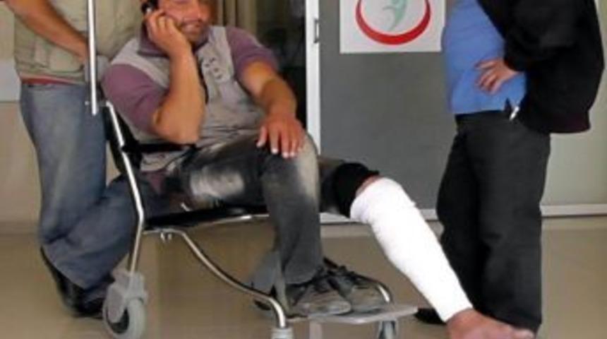 Kuzeninin bacağına sıktı