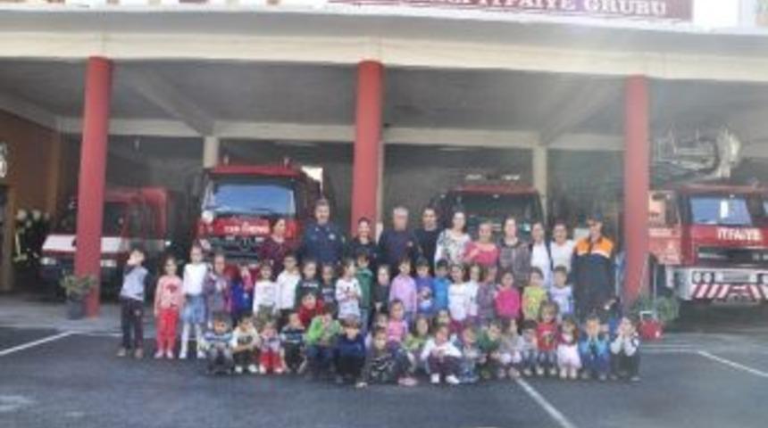 Z&uuml;beyde Hanım&rsquo;ın Miniklerinden İtfaiye Ziyareti