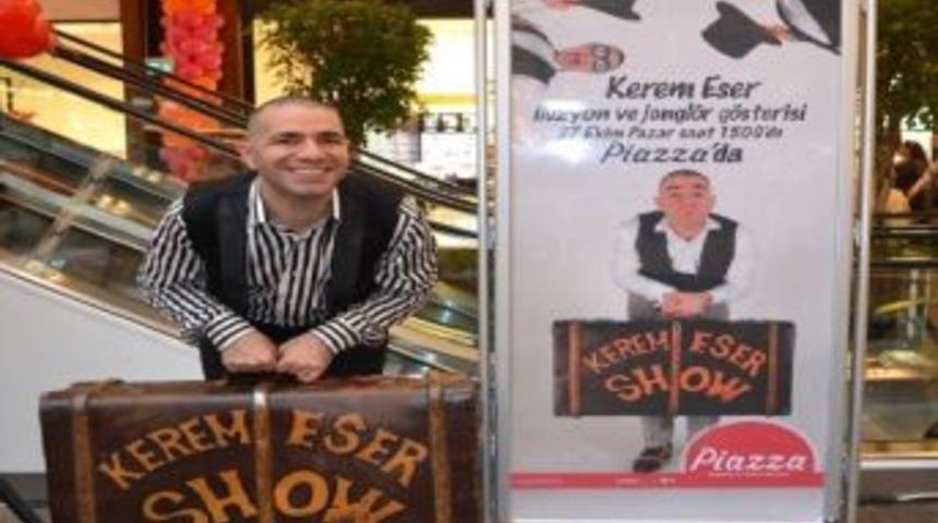 Samsun Piazza&rsquo;da İll&uuml;zyon Ve J&ouml;ngler G&ouml;sterisi