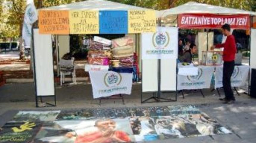 Suriyeliler Battaniye Bekliyor