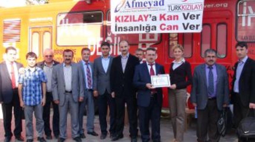 AFMEYAD&rsquo;ın 100 &Uuml;yesi Kan Bağışında Bulundu