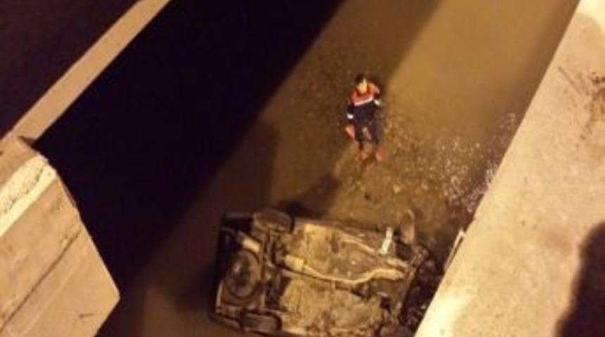 Otomobil K&ouml;pr&uuml;den Irmağa U&ccedil;tu: 1 Yaralı