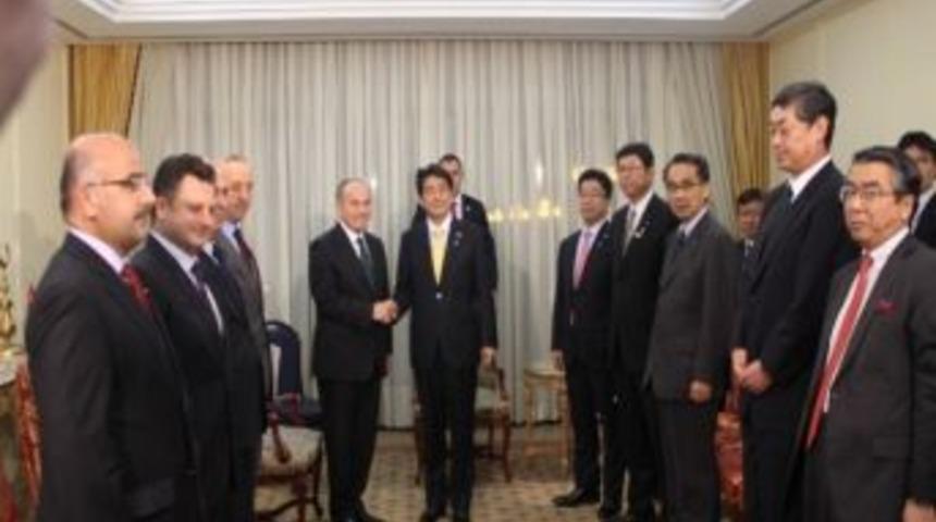 İbb Baskanı Topbaş Japonya Başbakanı Azbe İle G&ouml;r&uuml;şt&uuml;