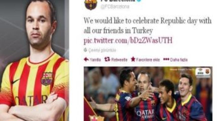 Barcelona&rsquo;dan T&uuml;rkiye'ye 29 Ekim Jesti