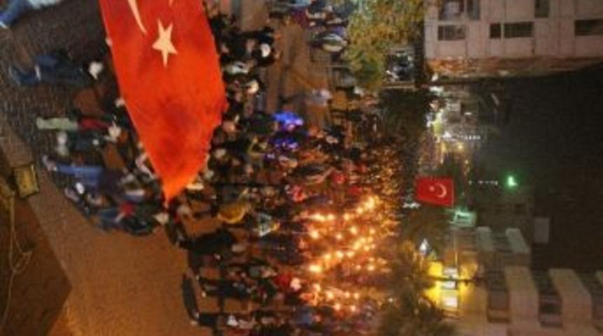 Akhisar&rsquo;da Coşkulu Fener Alayı Konvoyu