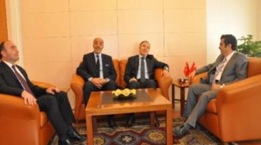 Erzurum Valisi Ve Ticaret Odası Başkanı Vali D&uuml;zg&uuml;n&rsquo;&uuml; Ziyaret Etti