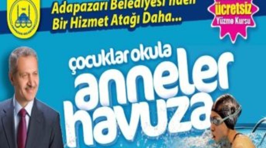 &Ccedil;ocukları Okula G&ouml;nderen Anneler Havuza Gitmeye Başladı