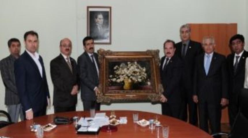 Vali Doğan, Erdebil Ve Urumiye Ticaret Odası Heyetini Kabul Etti