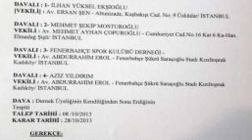 Mahkemeden Aziz Yıldırım'a Onay &Ccedil;ıktı, Topu Genel Kurul'a Attı