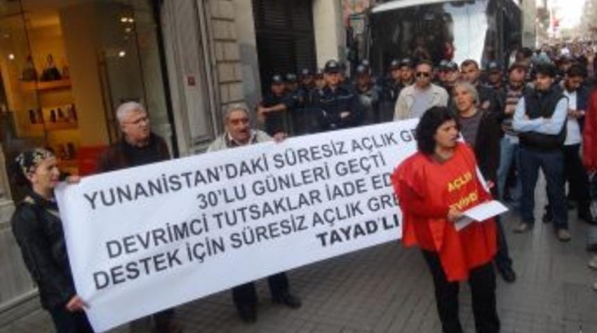 Yunanistan Konsolosluğu Önünde Eylem Gerginliği