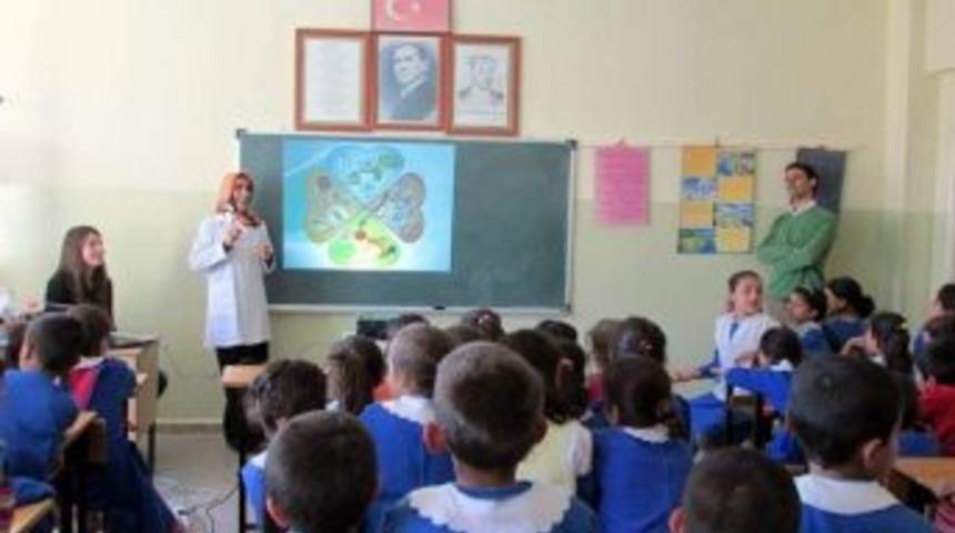 Birecik'te İlkokullarda Sağlık Eğitimi Verildi