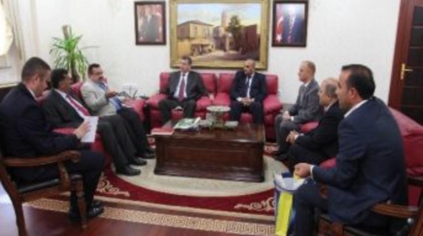 Vali G&uuml;ven&ccedil;, Irak Nevroz &Uuml;niversitesi Heyetini Kabul Etti