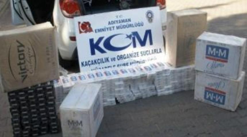 Adıyaman&rsquo;da G&uuml;mr&uuml;k Ka&ccedil;ağı Sigara Ele Ge&ccedil;irildi