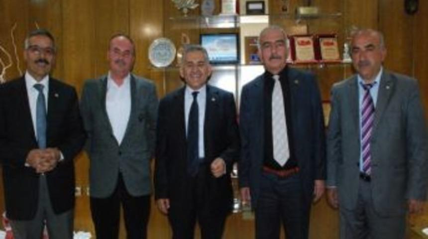 Bel-sin Muhtarlarının Teşekk&uuml;r Ziyareti