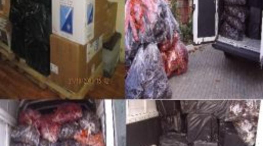 Biberler Arasında 14 Bin Paket Ka&ccedil;ak Sigara