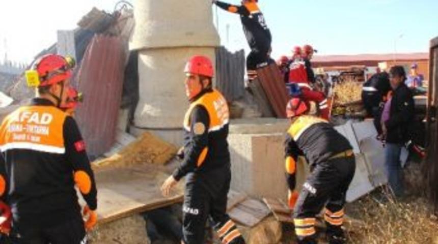 Umke Ve Afad Ekiplerinin Tatbikatı Ger&ccedil;eğini Aratmadı