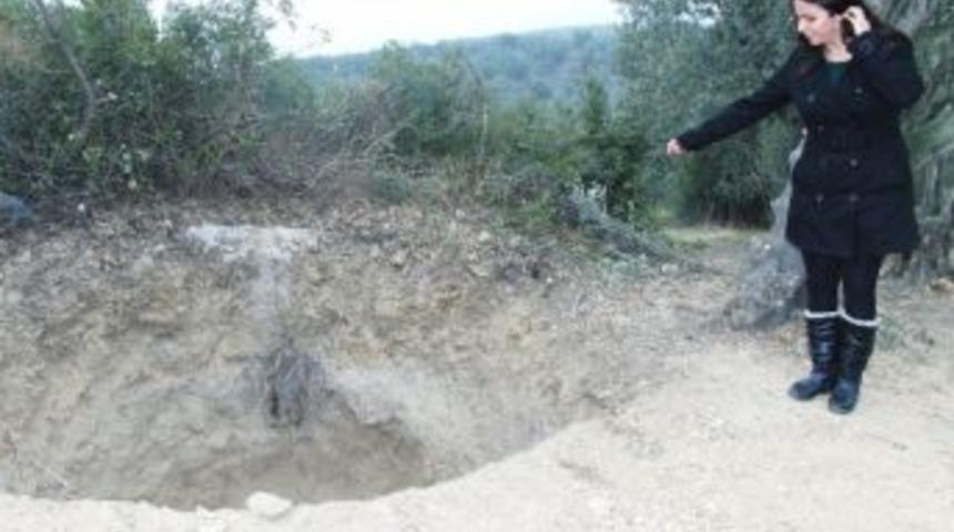 Zeytinlikte Lahit Mezarı Bulundu