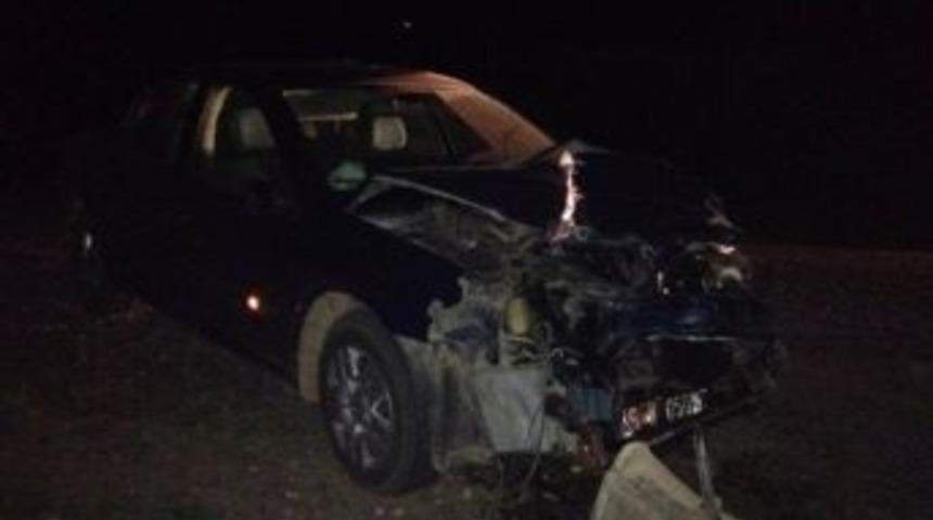 Kınık Belde Başkanı Kaza Yaptı