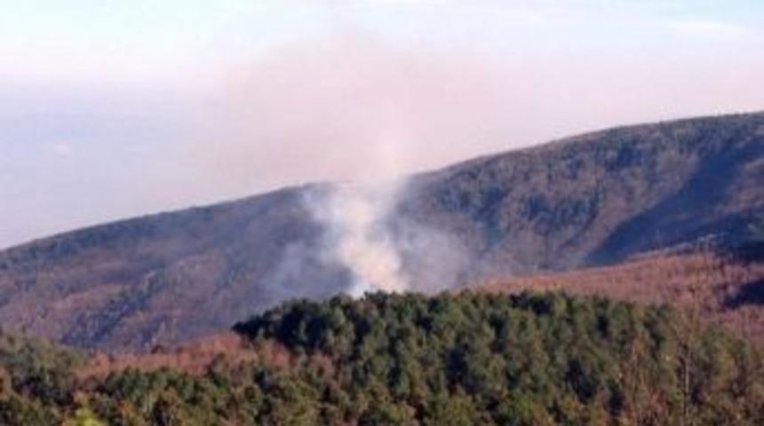 Uludağ'daki Orman Yangını S&uuml;r&uuml;yor