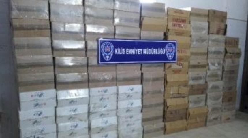 Kilis'te 14 Bin 500 Paket Ka&ccedil;ak Sigara Ele Ge&ccedil;irildi