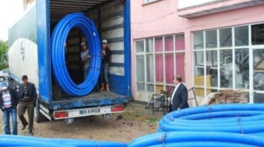 İller Bankası'ndan Temiz Su Borusu Hibe Edildi