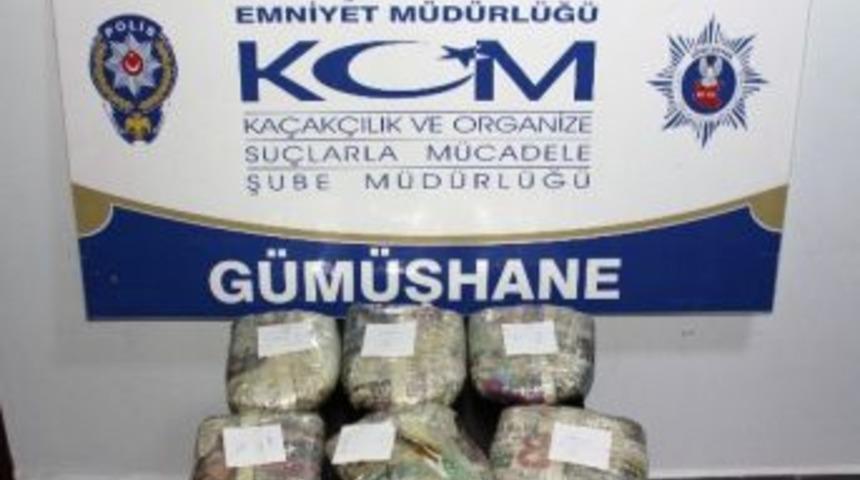 G&uuml;m&uuml;şhane&rsquo;de 6 Kilo Toz Esrar Ele Ge&ccedil;irildi