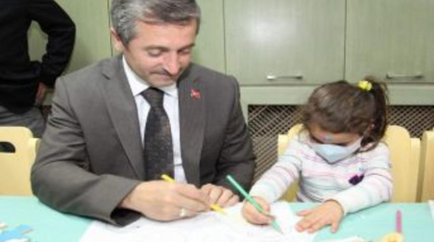 Başkan Tahmazoğlu, L&ouml;semi &Ccedil;ocukları Ziyaret Etti
