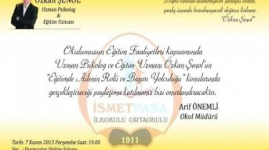 &ldquo;eğitimde Ailenin Rol&uuml; Ve Başarı Yolculuğu&rdquo;