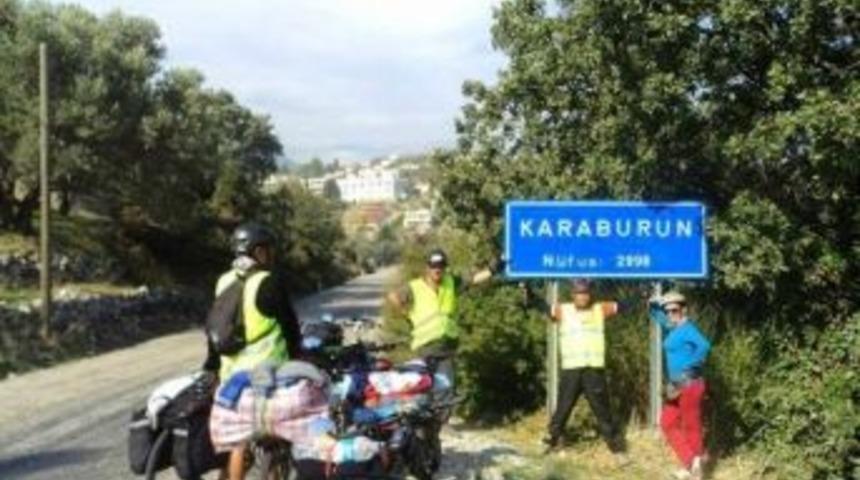 Zirve Sel&ccedil;uk Bisiklet Takımı Karaburun'a Pedal Bastı