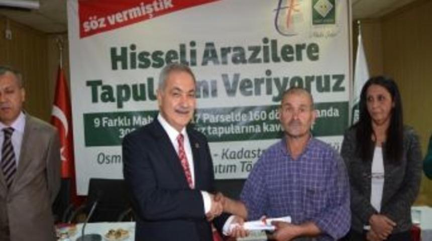 Osmaniye&rsquo;de Tapu Sevinci