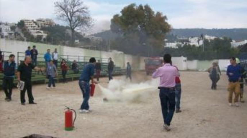 Bodrum Belediyesi Personeline Temelyangınm&uuml;dahale Eğitimi