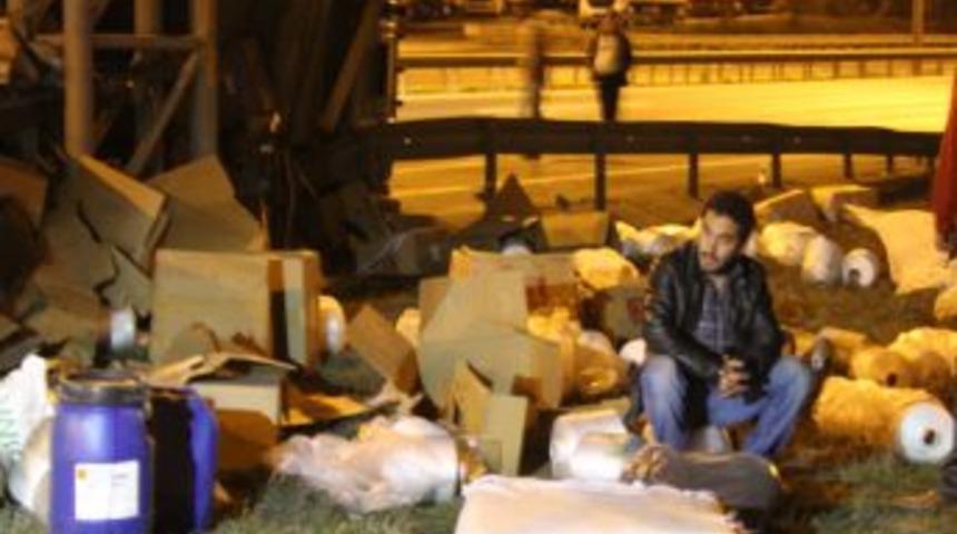 TEM'de Arka Arkaya TIR Kazaları