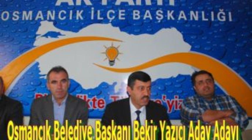 Osmancık Belediye Başkanı Bekir Yazıcı aday adayı