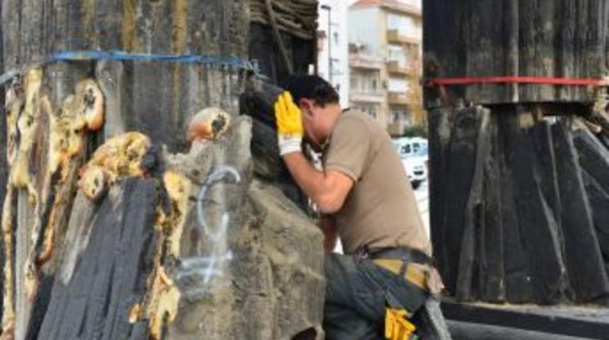 &Ccedil;anakkale'deki Truva Atı Bakıma Alındı