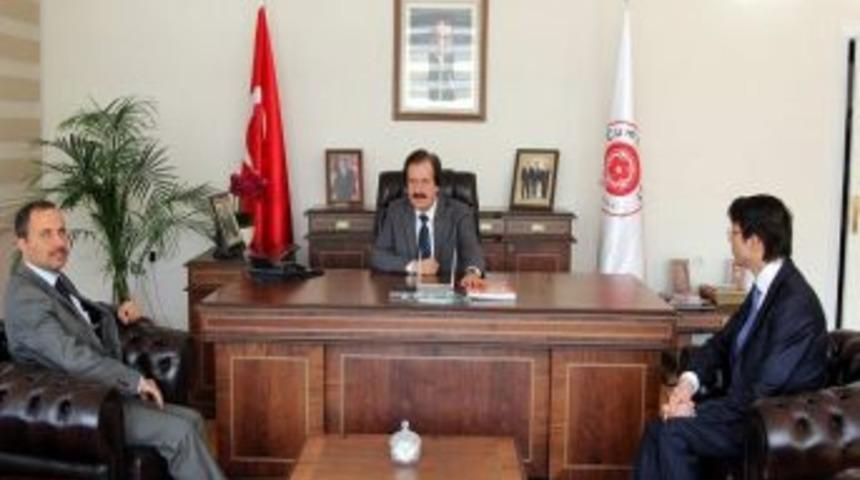 T&uuml;bitak Taydep Başkanı Y&uuml;lek&rsquo;ten, Rekt&ouml;r Kocacık&rsquo;a Ziyaret